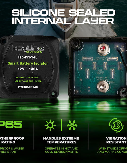 Load image into Gallery viewer, Dual Battery Isolator Kit, 140Amp Battery Isolator 12V Kit, Battery Disconnect Switch 12V | Cars, RV, UTV, ATV, Marine Battery Switch by
