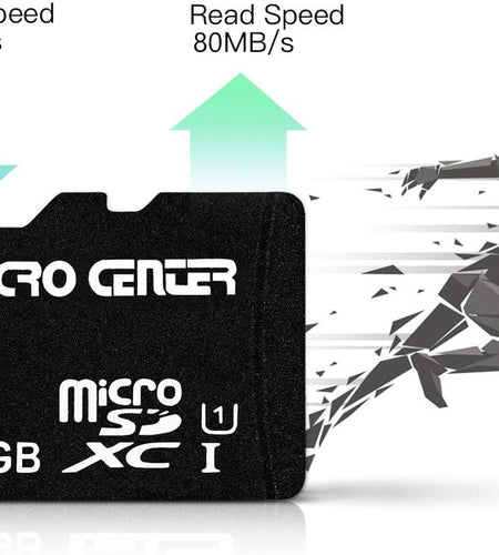 Micro Center 64GB Class 10 Microsdxc Flash Memory Card with Adapter for Mobile Device Storage Phone, Tablet, Drone & Full HD Video Recording - 80Mb/S UHS-I, C10, U1 (2 Pack)
