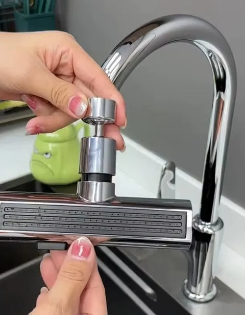 Load image into Gallery viewer, Waterfall Swivel Faucet Nozzle – 3 Modes of Pure Convenience
