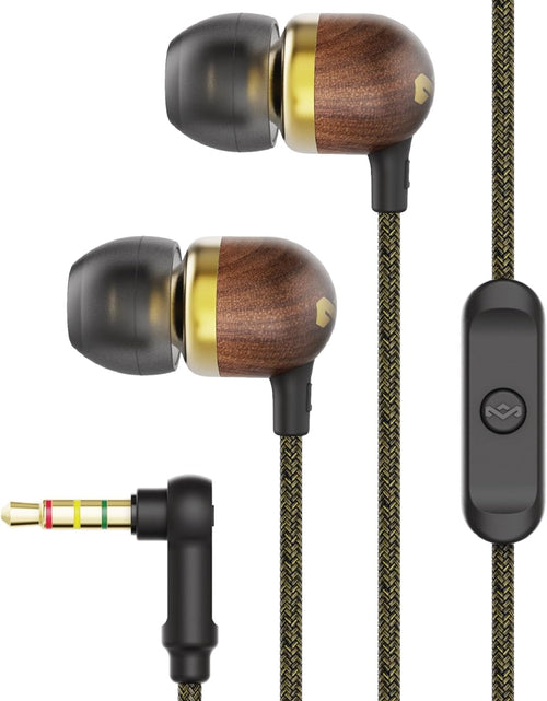 Load image into Gallery viewer, Smile Jamaica Wired: Wired Earphones with Microphone, Noise Isolating Design, and Sustainable Materials, Brass

