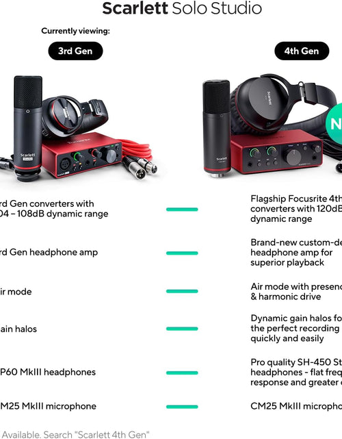 Load image into Gallery viewer, Scarlett Solo Studio 3Rd Gen Recording Bundle
