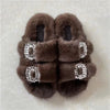 Dark Brown Slides