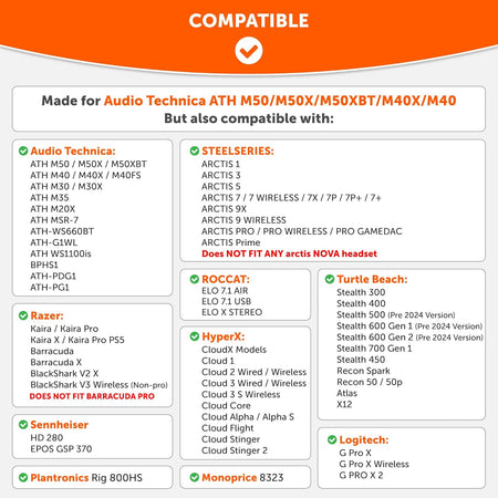 Wicked Cushions Velour Replacement Earpads for ATH M50X - Compatible with ATH M40X / M50XBT / Hyperx Cloud 1 & 2 / Steelseries Arctis 3/5 / 7 / 9X & Pro/Stealth 600 & More (Speedracer Cyan)