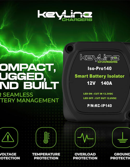 Load image into Gallery viewer, Dual Battery Isolator Kit, 140Amp Battery Isolator 12V Kit, Battery Disconnect Switch 12V | Cars, RV, UTV, ATV, Marine Battery Switch by
