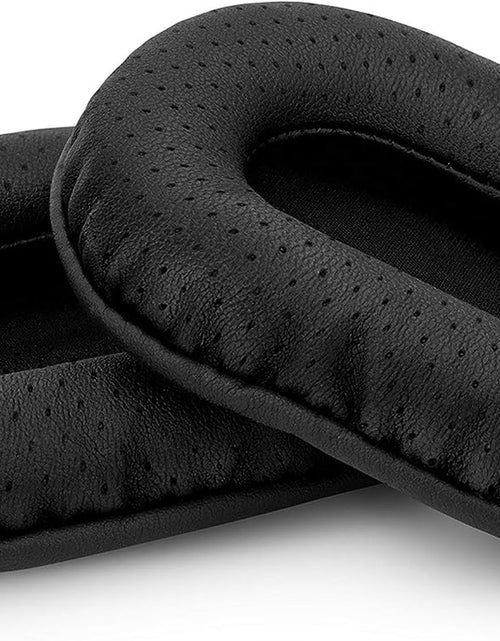 Load image into Gallery viewer, Perforated Replacement Earpads for Sony MDR 7506, V6 &amp; CD900ST with Memory Foam Ear Pad &amp; Suitable for Other on Ear Headphones (Black)

