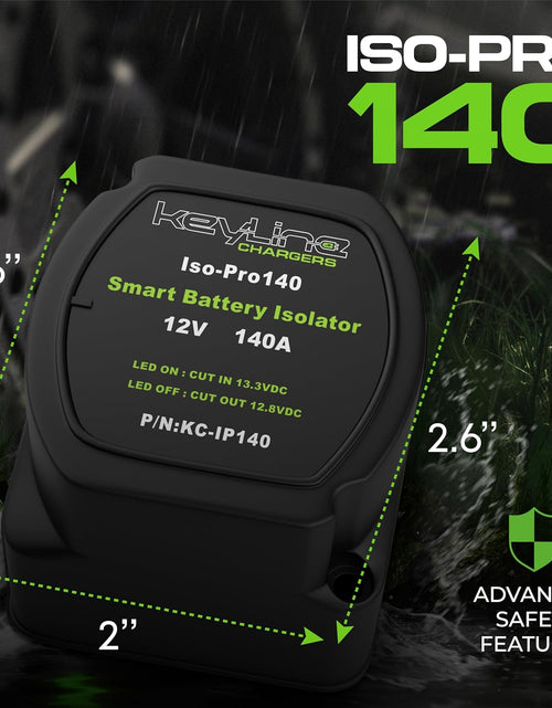 Load image into Gallery viewer, Dual Battery Isolator Kit, 140Amp Battery Isolator 12V Kit, Battery Disconnect Switch 12V | Cars, RV, UTV, ATV, Marine Battery Switch by
