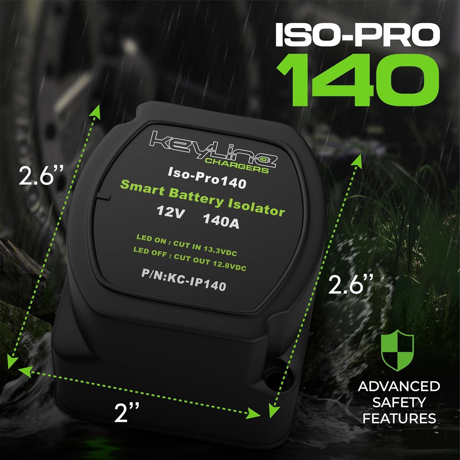 Dual Battery Isolator Kit, 140Amp Battery Isolator 12V Kit, Battery Disconnect Switch 12V | Cars, RV, UTV, ATV, Marine Battery Switch by