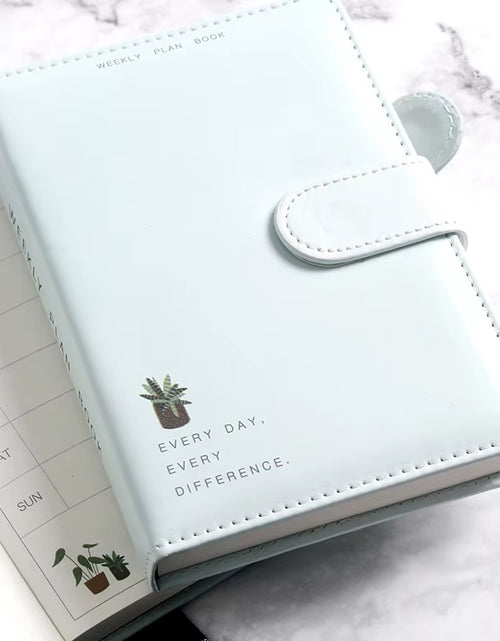 Load image into Gallery viewer, 2025 Cute Solid Color Magnetic Buckle Design 365 Day Weekly Plan Diary Planner Notebooks A6 Journal School Supplies Stationery
